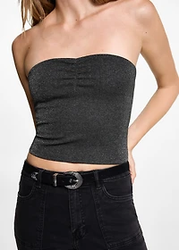 Lurex crop top