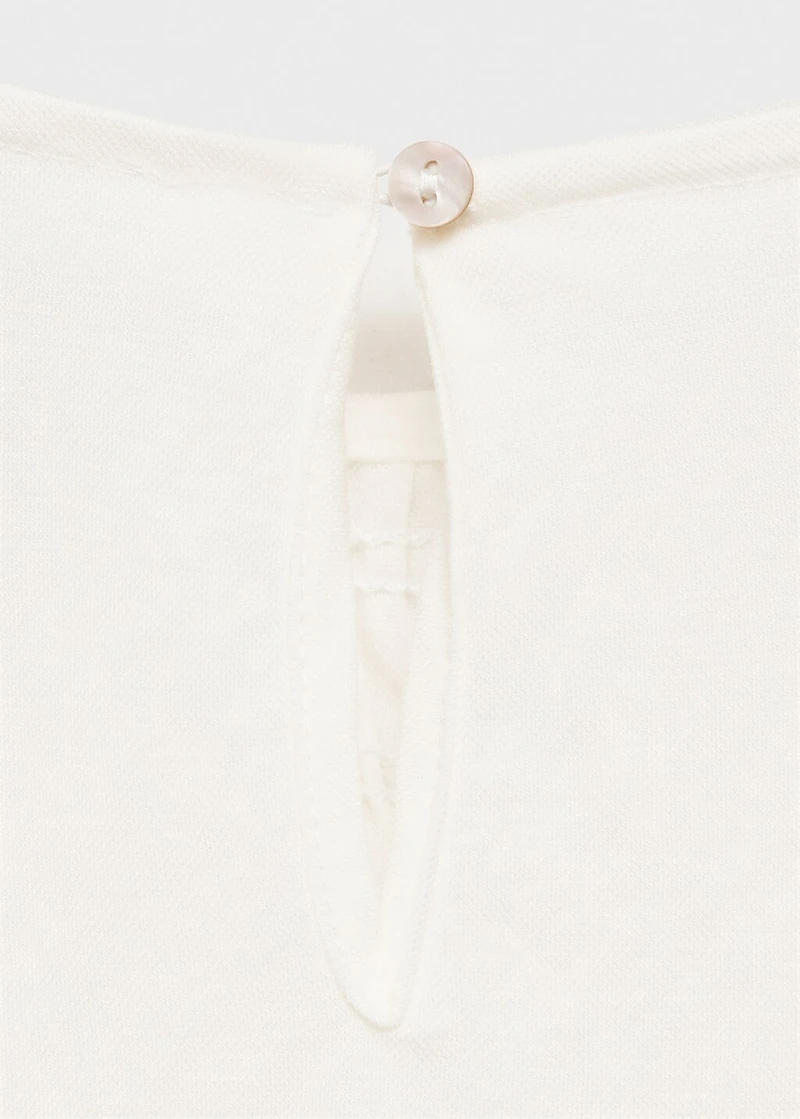 Ruffles ruched T-shirt