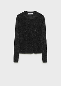 Crewneck lurex sweater