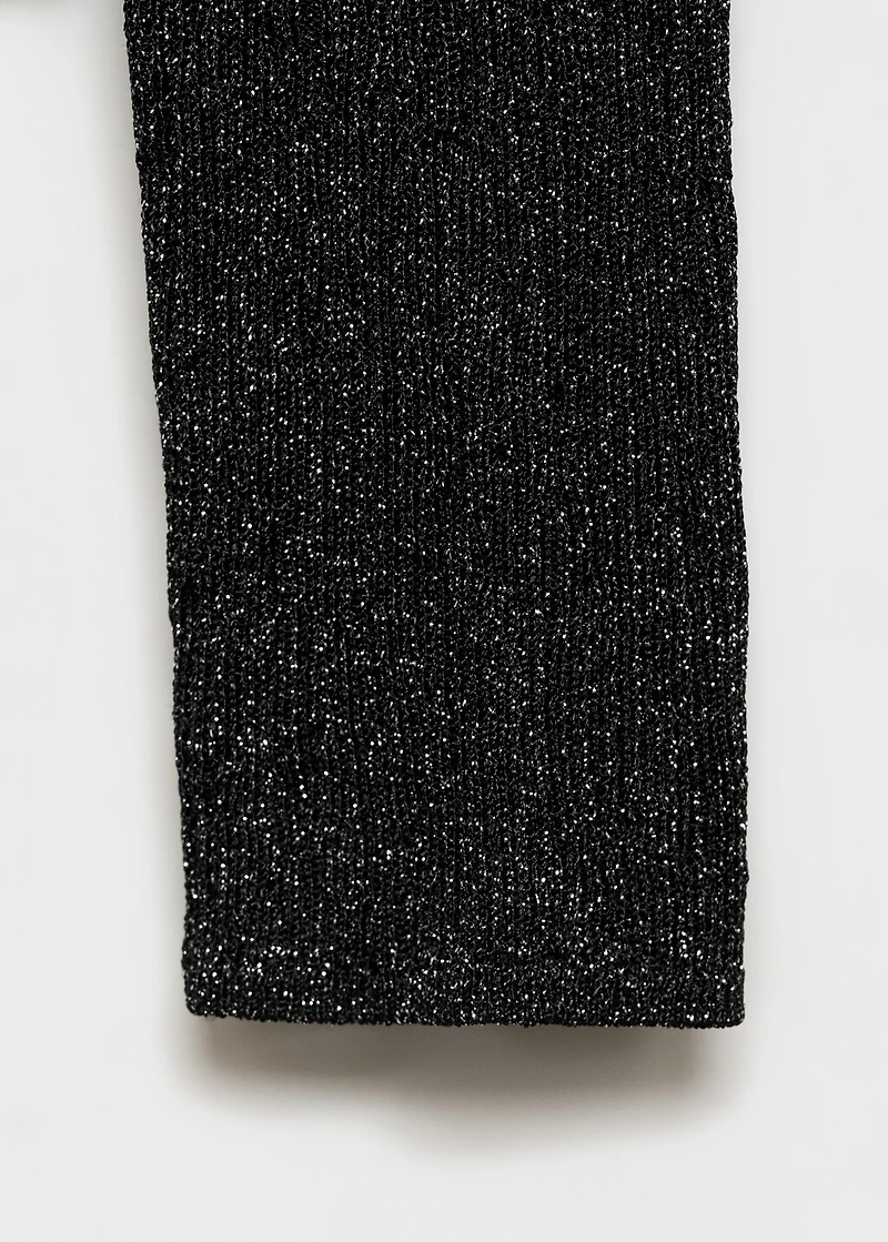 Crewneck lurex sweater