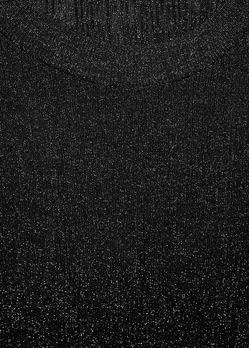 Crewneck lurex sweater