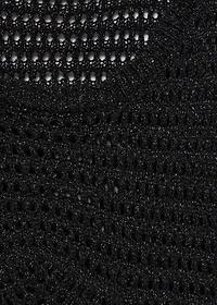 Knitted lurex top with lace design