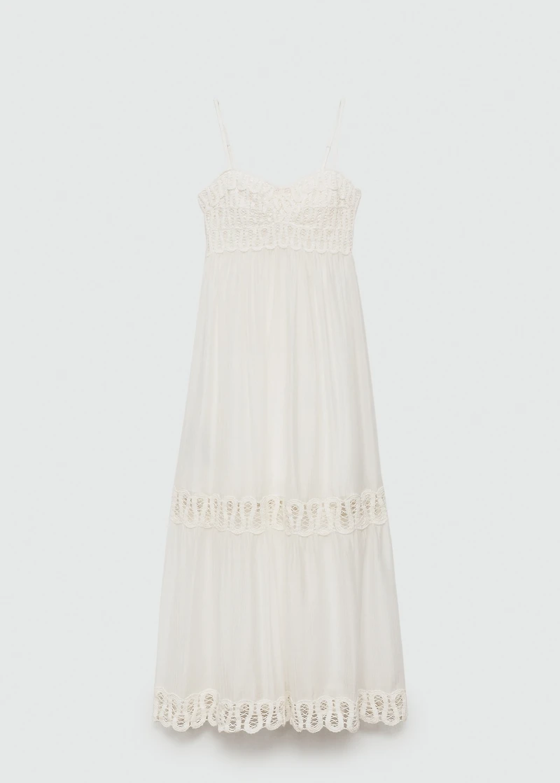 Embroidered detail dress