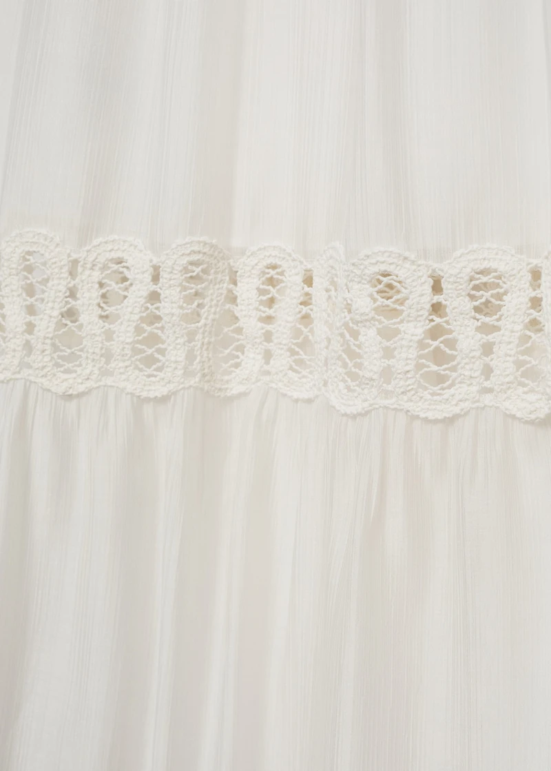 Embroidered detail dress