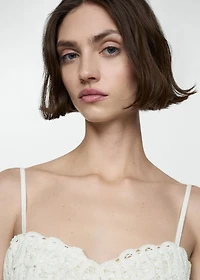 Embroidered detail dress