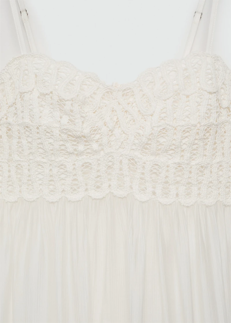 Embroidered detail dress