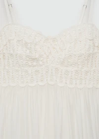 Embroidered detail dress