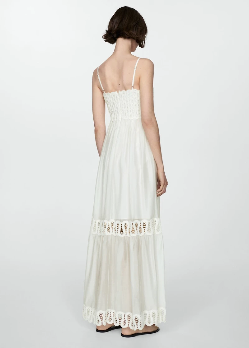 Embroidered detail dress