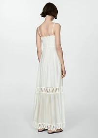 Embroidered detail dress