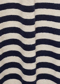 Linen dress with knot detail