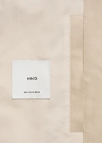 Suede-effect jacket with pockets