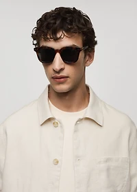 100% linen overshirt with pockets