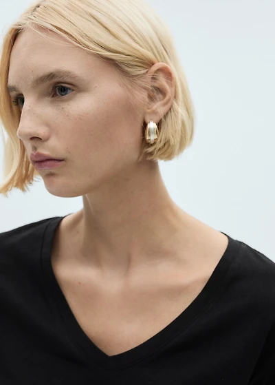 V-neck cotton T-shirt