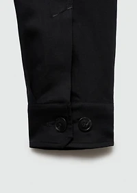 Tencel-linen blend overshirt