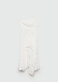 Asymmetrical embroidered dress