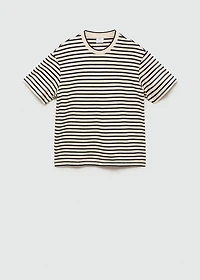 100% cotton relaxed-fit striped t-shirt