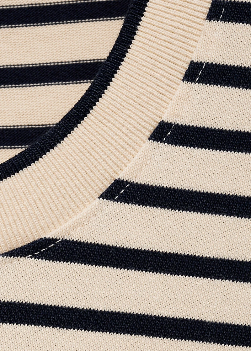 100% cotton relaxed-fit striped t-shirt
