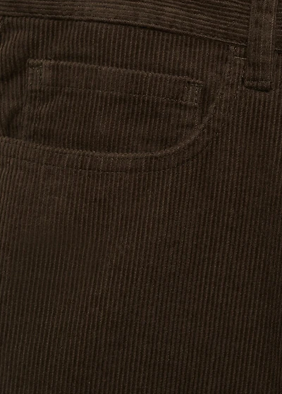 Corduroy regular-fit pants