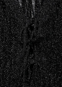 Lurex cardigan with bows