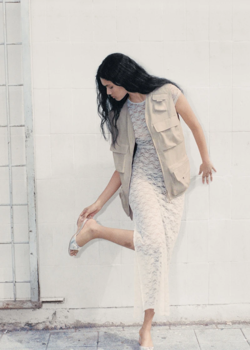 Metallic wedge sandal with buckle detail