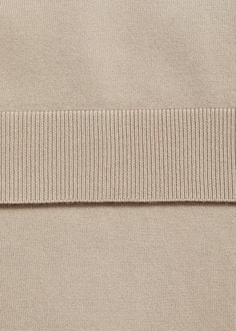 Fine-knit polo shirt