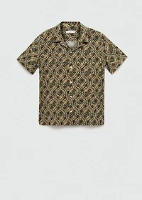 Printed fluid regular-fit shirt