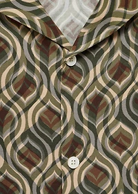 Printed fluid regular-fit shirt