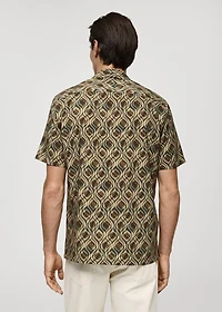 Printed fluid regular-fit shirt