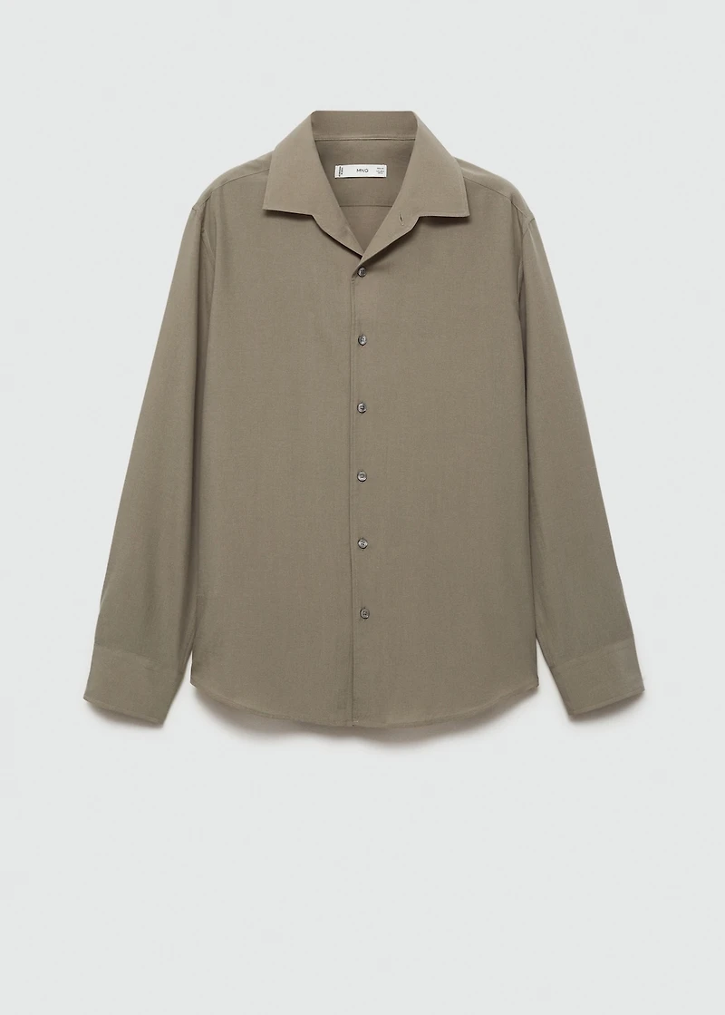 Regular-fit lyocell shirt