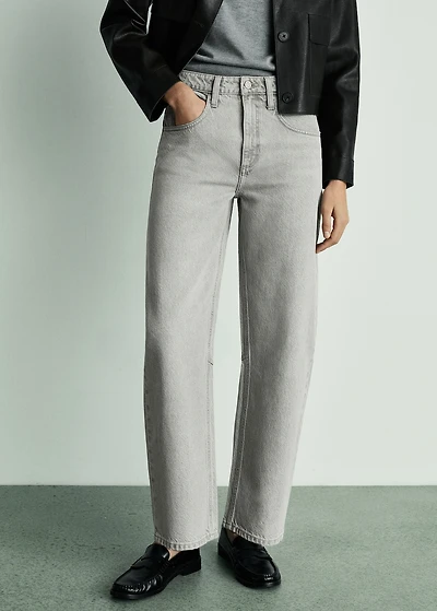 High-waist balloon jeans