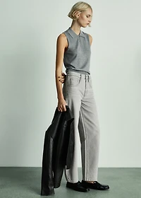 High-waist balloon jeans