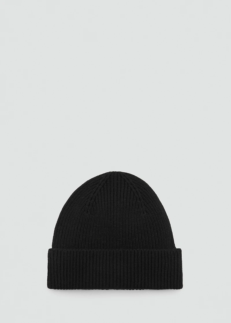Wool and cashmere-blend ribbed hat