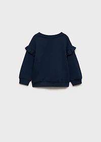 Embroidered detail cotton sweatshirt