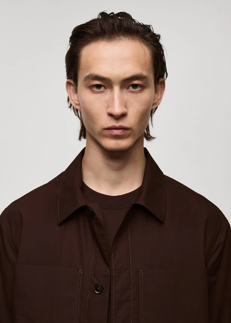 100% cotton jacket with pockets