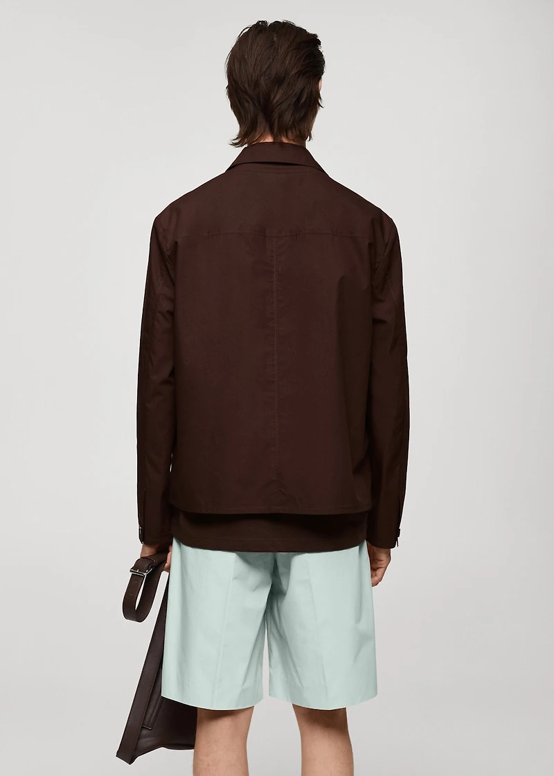 100% cotton jacket with pockets