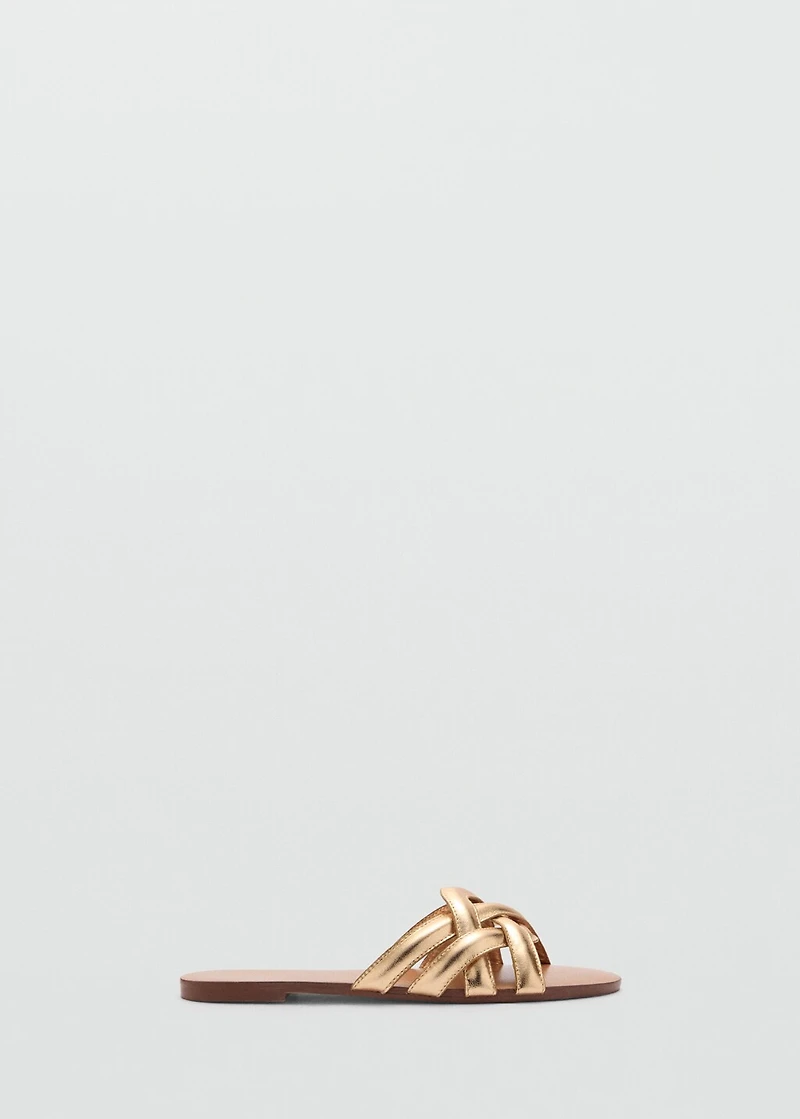 Leather straps sandals