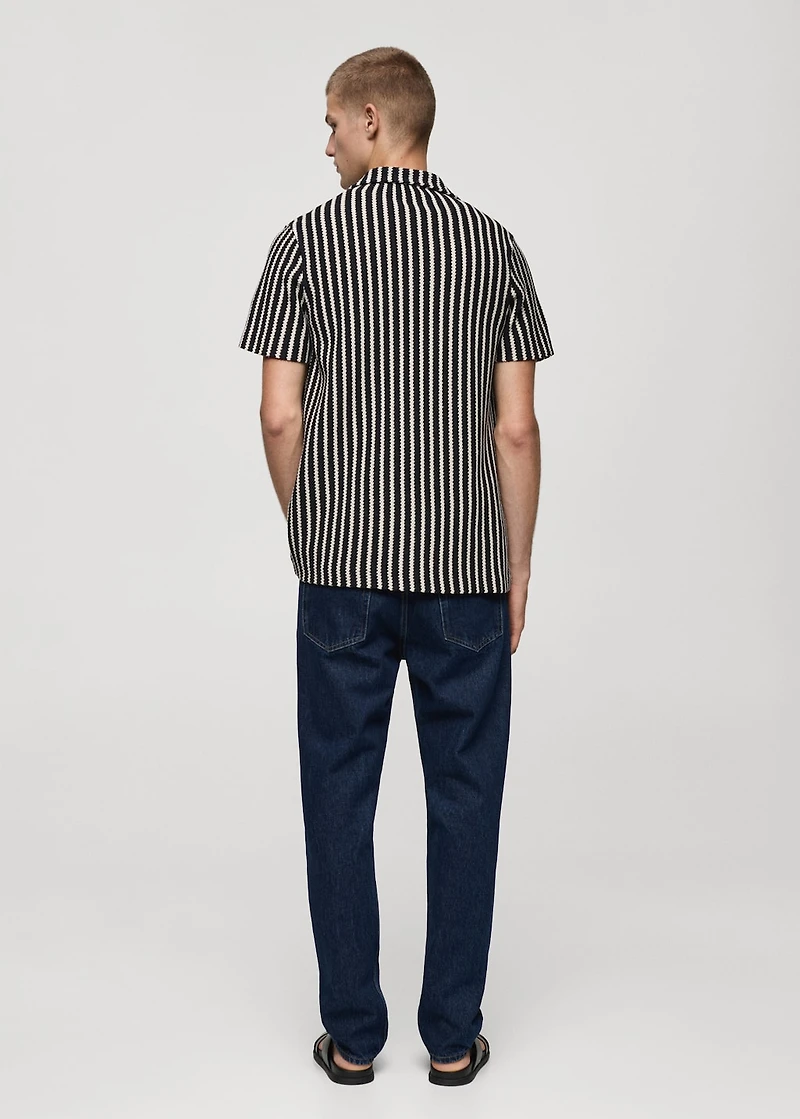 Crochet knitted shirt