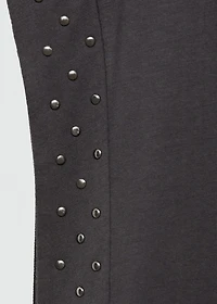 Studded sleeveless T-shirt