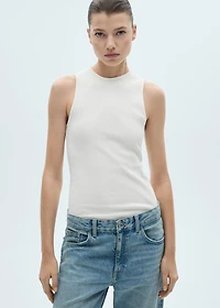 Ribbed cotton top