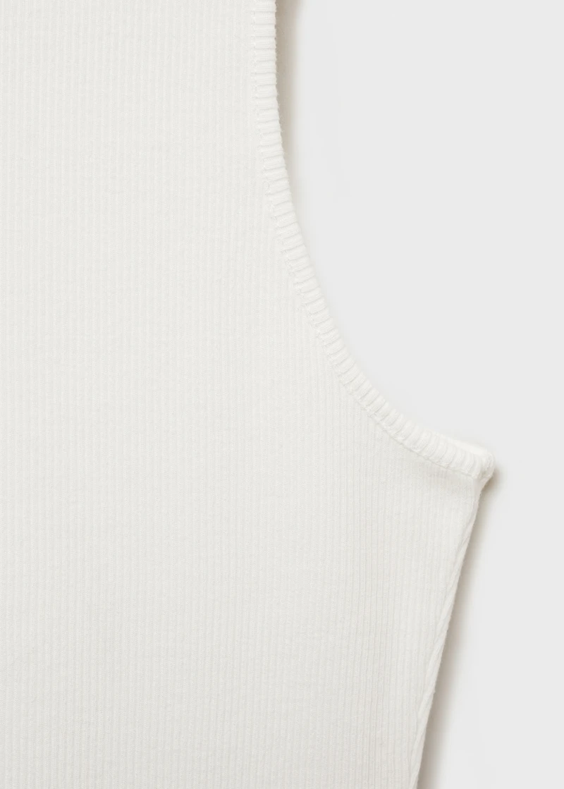 Ribbed cotton top