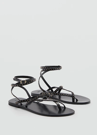 Leather straps sandals