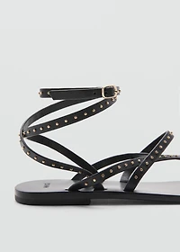 Leather straps sandals