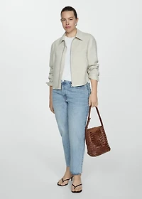 Blanca straight-fit cropped jeans