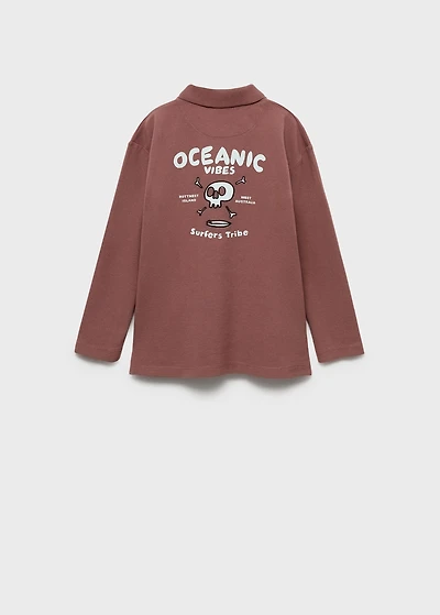 Polo shirt with embroidered detail