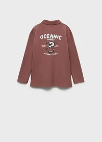 Polo shirt with embroidered detail