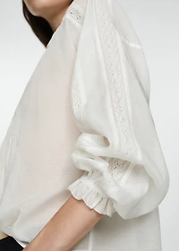 Embroidered details blouse