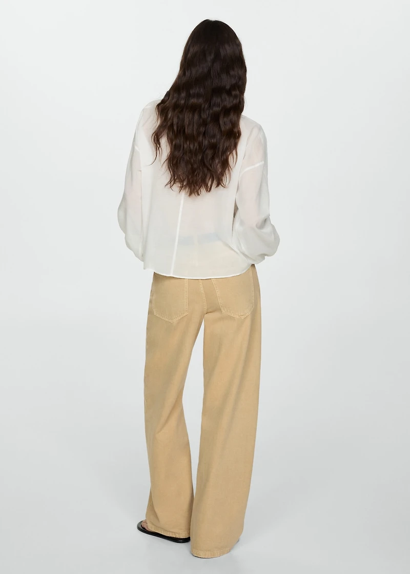 Embroidered details blouse