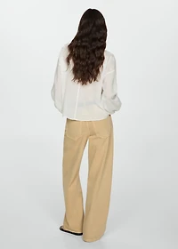 Embroidered details blouse