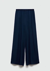 Lyocell pants with elastic waistband