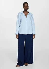 Lyocell pants with elastic waistband